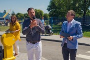 Rafał Piech, prezydent miasta oraz Piotr Kochanek, rzecznik prasowy.