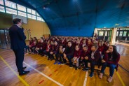 Nagrodzeni przez prezydenta miasta uczniowie siemianowickich szkół.