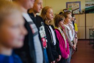 Nagrodzeni przez prezydenta miasta uczniowie siemianowickich szkół.