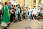 Pielgrzymi Światowych Dni Młodzieży w Siemianowicach Śląskich.
