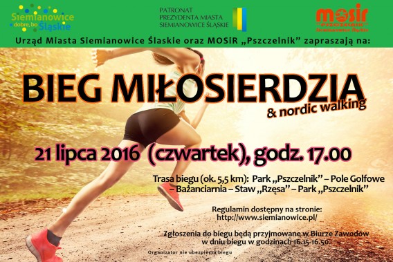Bieg Miłosierdzia - plakat