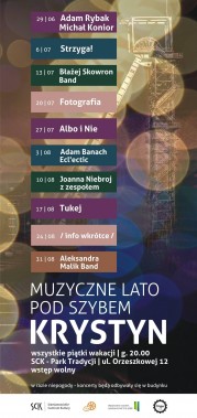 Muzyczne Lato pod szybem Krystyn - plakat