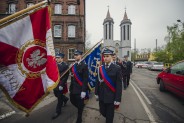 Odsłonięcie posągu św. Floriana na plantach przy kościele św. Antoniego.