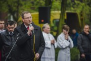 Odsłonięcie posągu św. Floriana na plantach przy kościele św. Antoniego.