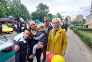 Rodzina Zosi na starcie wyprawy (bez Zosi z przyczyn zdrowotnych)