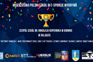 Screen przedstawiający ekran końcowy, zwycięzców Mistrzostw Szkół w E-sporcie Zespół Szkół im…