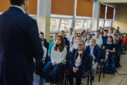 Nagrodzeni przez prezydenta miasta uczniowie siemianowickich szkół.