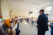 Nagrodzeni przez prezydenta miasta uczniowie siemianowickich szkół.