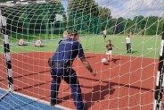 Policjanci  podczas Siemianowickich Sportowych Sobót z AZS UŚ Katowice