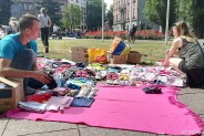 Wyprzedaż Garażowa na siemianowickim Rynku Miejskim.