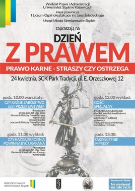Plakat Dzień z Prawem