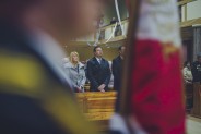 Odsłonięcie posągu św. Floriana na plantach przy kościele św. Antoniego.