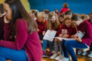Nagrodzeni przez prezydenta miasta uczniowie siemianowickich szkół.