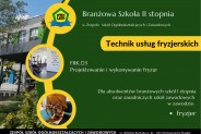 Plakat dla zawodu techniku usług fryzjerskich