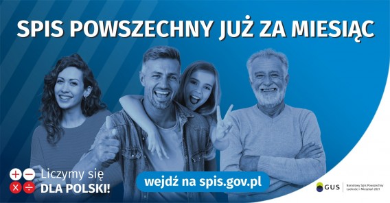 Plakat Narodowego Spisu Powszechnego