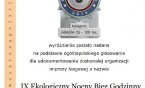 „Ekologiczny Nocny Bieg Godzinny” WYRÓŻNIONY