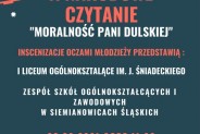 Plakat informujący o akcji "Narodowe Czytanie"