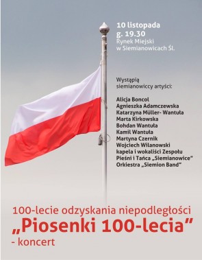 Piosenki 100-lecia - plakat