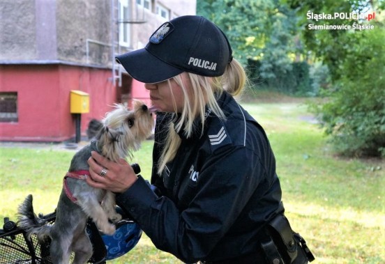 Justyna z czworonożnym podopiecznym