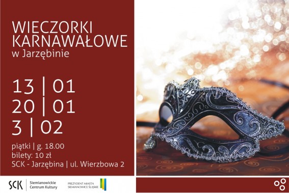 Wieczorki karnawałowe - plakat