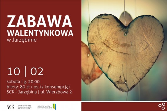 Zabawa walentynkowa - plakat