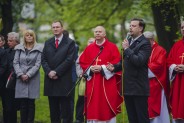 Odsłonięcie posągu św. Floriana na plantach przy kościele św. Antoniego.