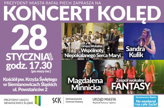 Koncert kolęd - plakat