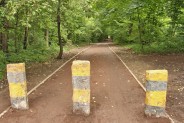 Wlot na ścieżkę rowerową od strony ul. Stara Szosa do Parku MOSiR Pszczelnik...
