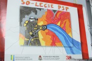 Jedna z prac w konkursie plastycznym z okazji 30-lecia PSP w Siemianowicach Śląskich