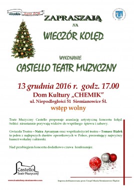 Wieczór kolęd - plakat