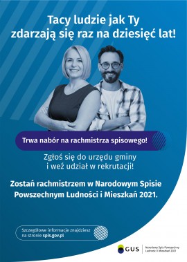 Plakat o naborze rachmistrzów.