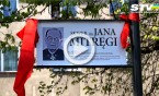 Odsłonięcie tablicy pamiątkowej na skwerze im. Jana Mitręgi