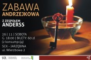 Andrzejki w Jarzębinie - plakat