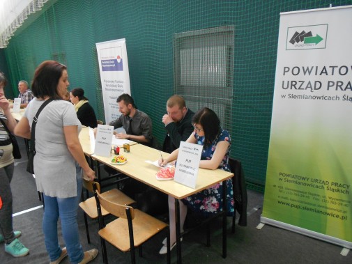 Stoisko Powiatowego Urzędu Pracy w Siemianowicach Śląskich