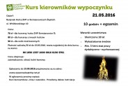 Kurs kierowników wypoczynku - plakat