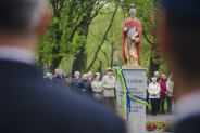 Odsłonięcie posągu św. Floriana na plantach przy kościele św. Antoniego.