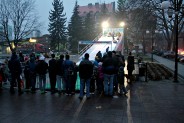 Rampa zjazdowa "Snowtuba" na siemianowickim Rynku