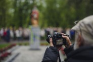 Odsłonięcie posągu św. Floriana na plantach przy kościele św. Antoniego.