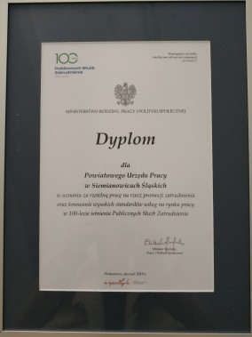 Dyplom dla PUP