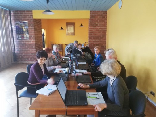 Kurs komputerowy w  ramach Śląskiej Akademii Seniora