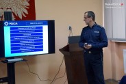 Komendant prezentuje wyniki pracy siemianowickiej KM