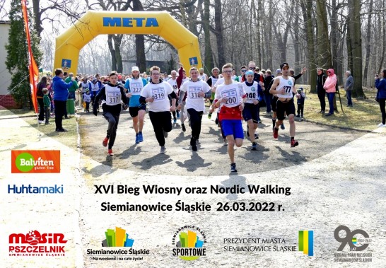 Zawodnicy Biegu Wiosny i Nordic Walking