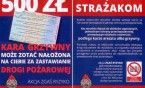 Apel o zachowanie drożności dróg pożarowych!