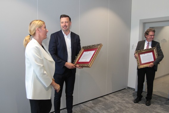 Rafał Piech, Prezydent Miasta Siemianowice Śląskie, Michael Stadler, prezes zarządu Wolf System w…