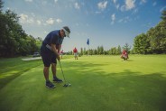 Gracz na polu golfowym