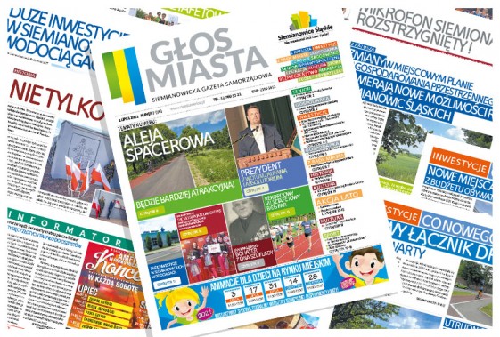 Grafika z lipcowym Głosem Miasta.