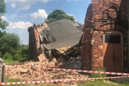 Gruzowisko przy ul. Wiejskiej w Siemianowicach Śląskich.