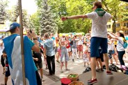 Pielgrzymi Światowych Dni Młodzieży w Siemianowicach Śląskich. Rynek Miejski, Święto Czekolady.