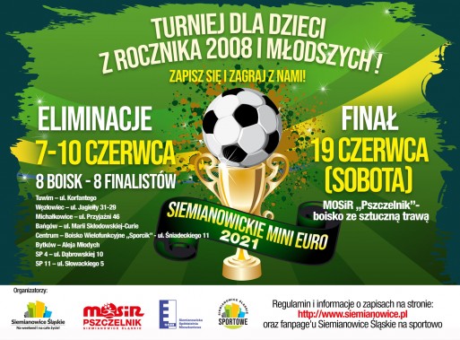 plakat SIEMIANOWICKIE MINI EURO 2021