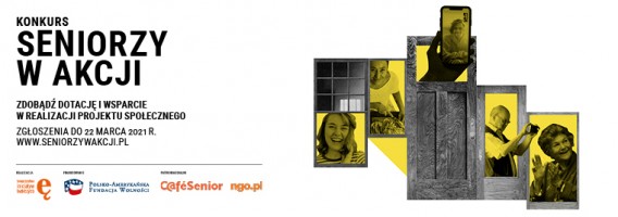 Plakat "Seniorzy w akcji"